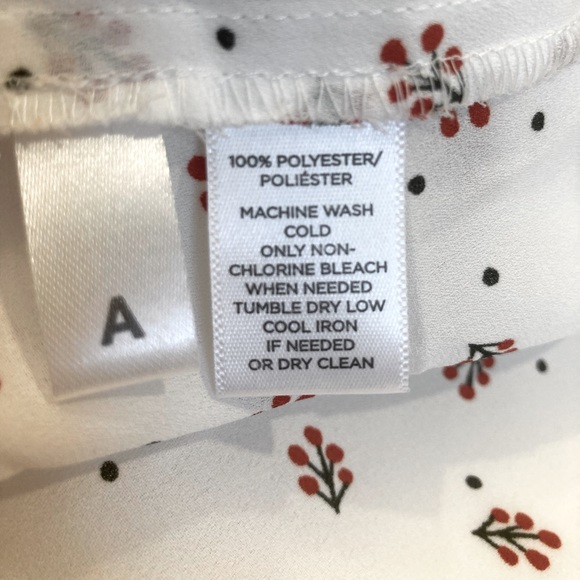LOFT berry pattern button down L - Picture 11 of 11